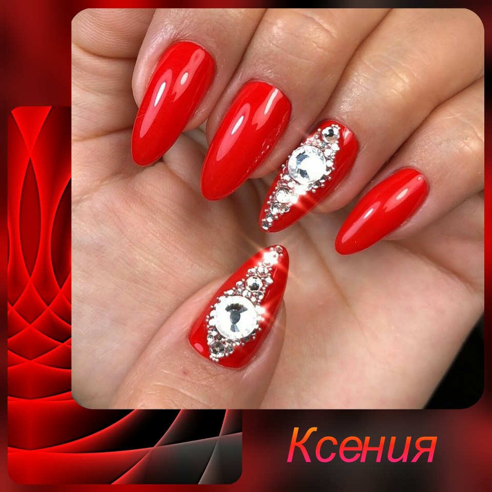 Красивые ногти красного цвета