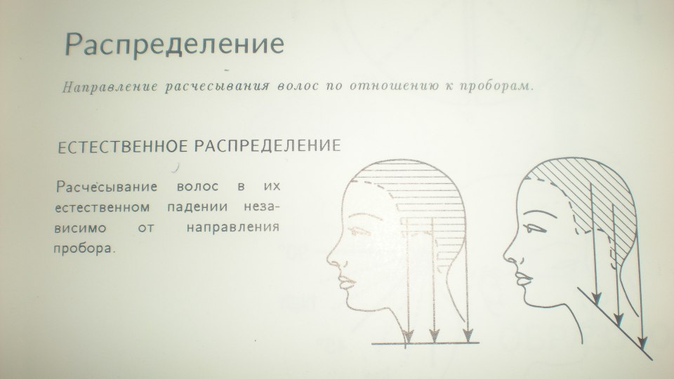 Распределение волос