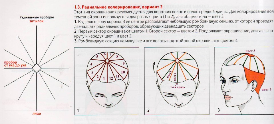 Инструкционно-технологическая карта окрашивания волос