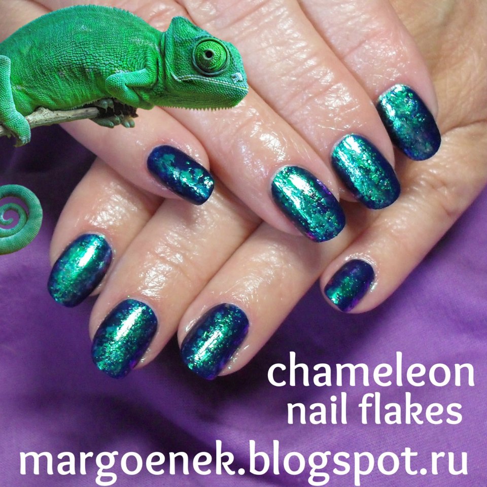 Маникюр с гель лаком хамелеон