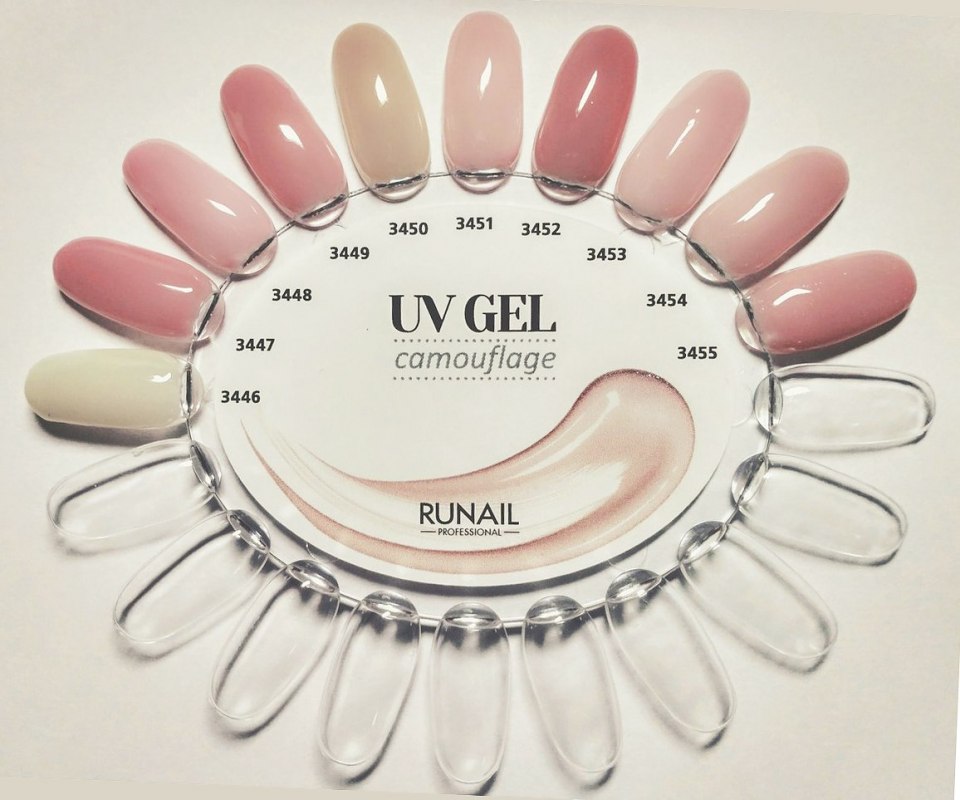 UV Gel RUNAIL камуфляжный палитра
