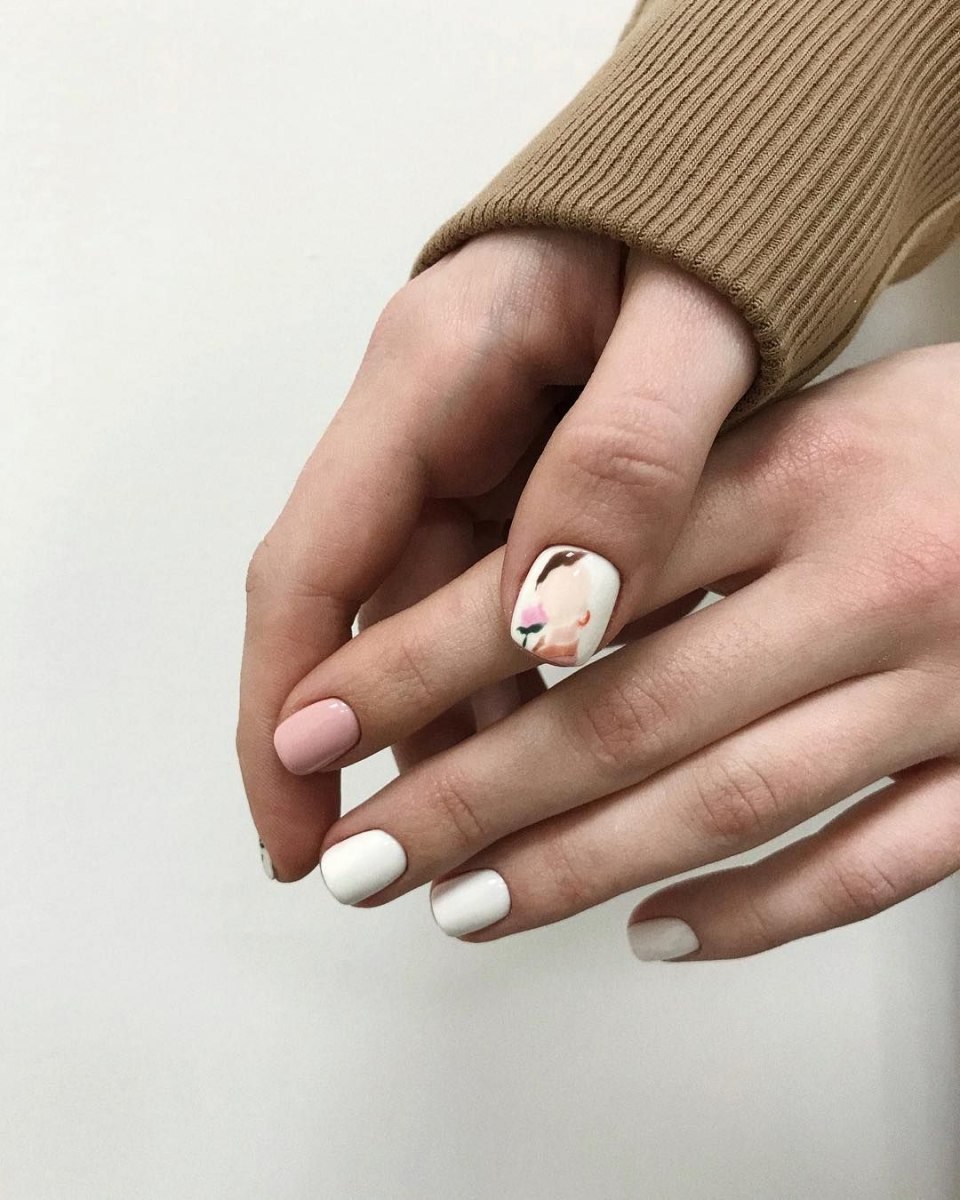 Лаконичный дизайн ногтей