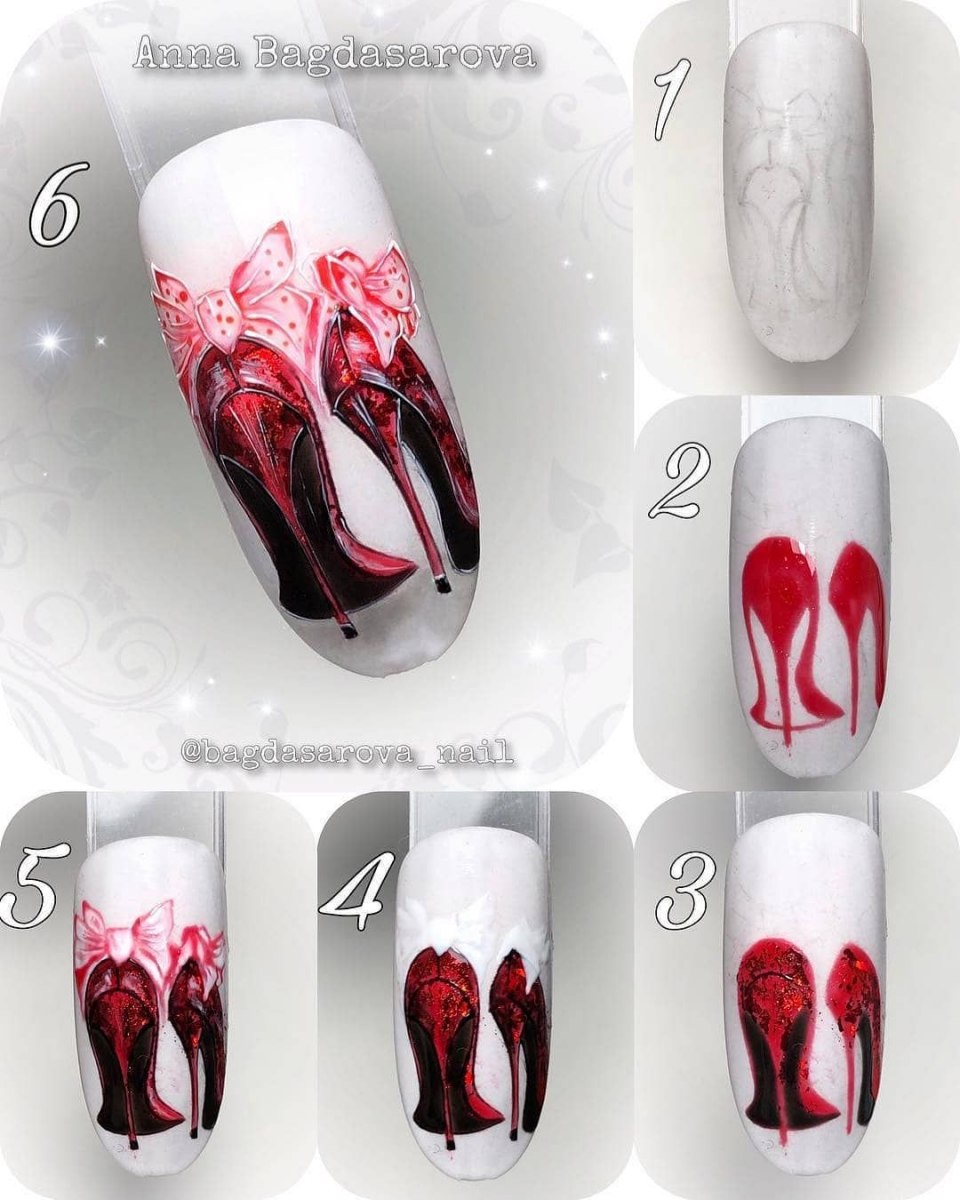 Маникюр с туфелькой