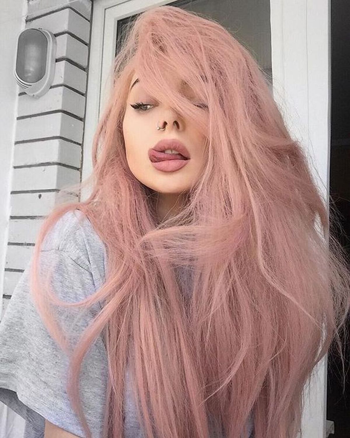 Нежно розовый цвет волос (57 фото) - картинки modnica.club