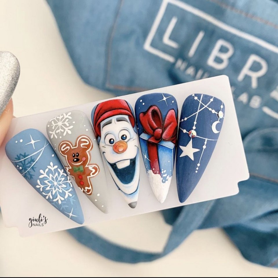 Маникюр минимум декора влюбленность