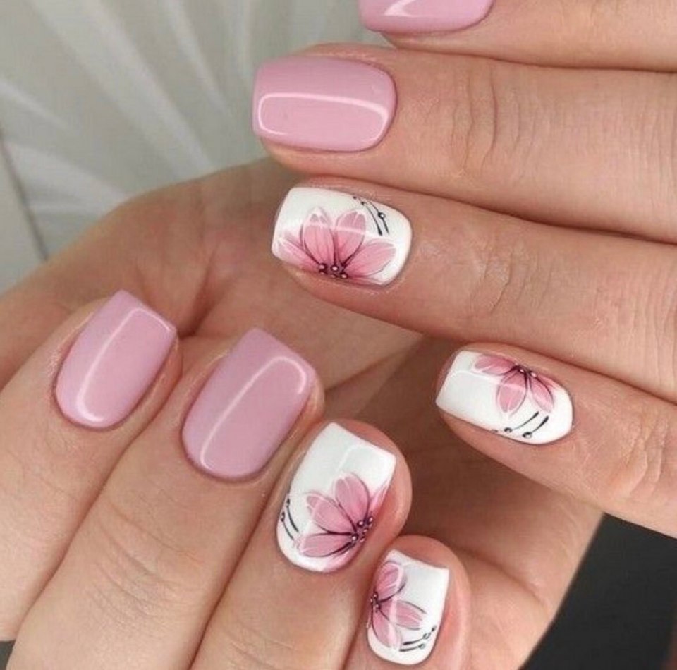 Нюдовый маникюр на короткие ногти 2019