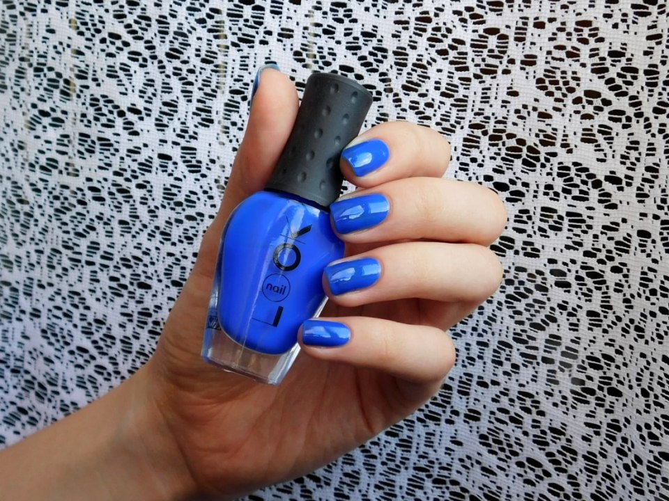 Look лак для ногтей голубой