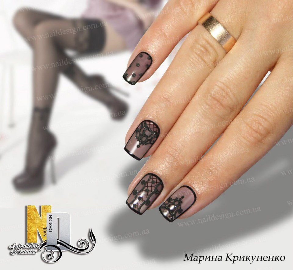 Эффект капроновых колготок на ногтях