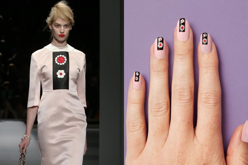 Ногти в стиле Prada