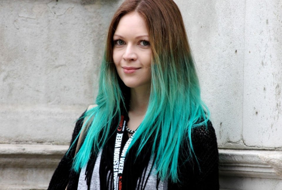 Dip Dye на русые волосы