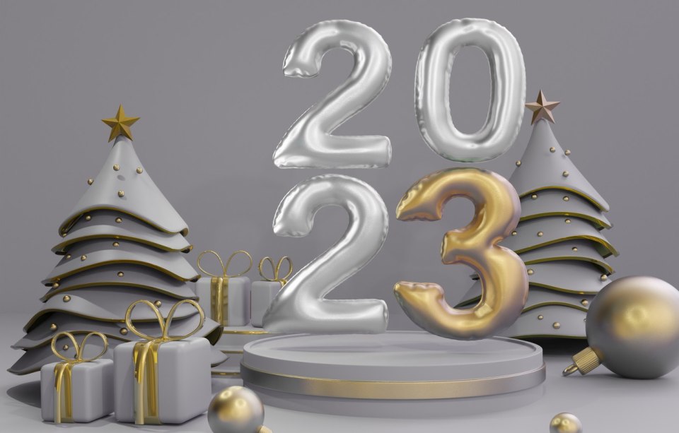 Цифры на новый год 2023