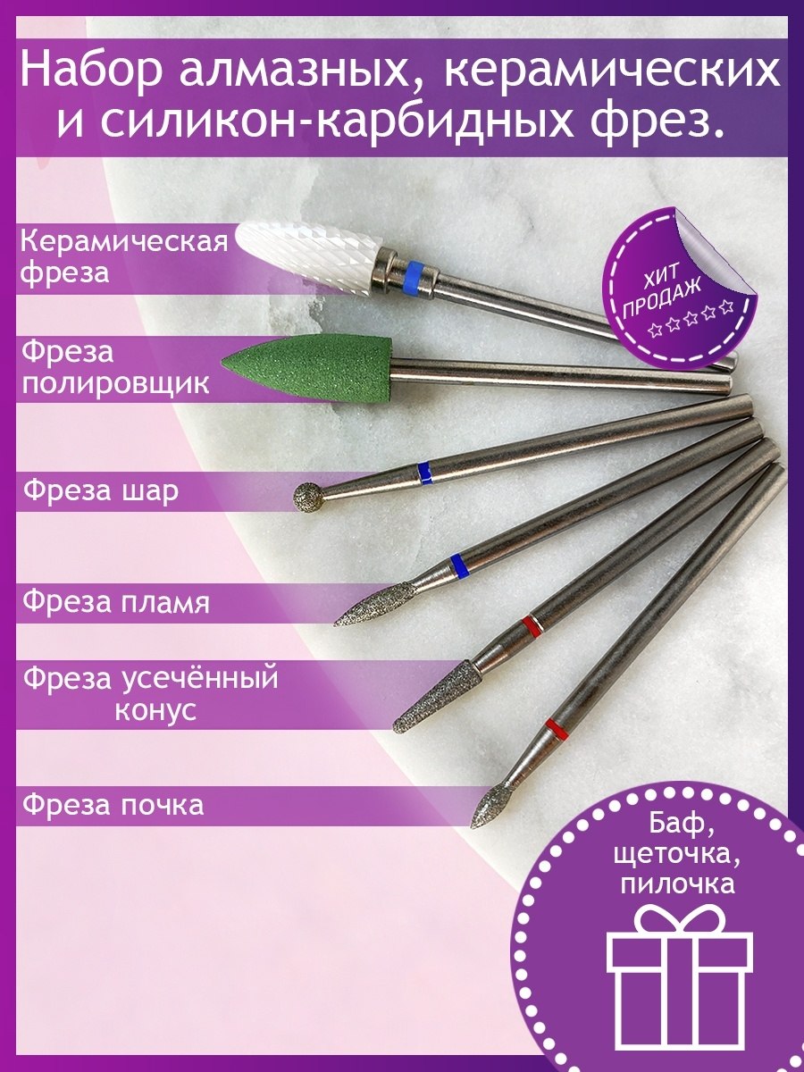 Название фрез для маникюра
