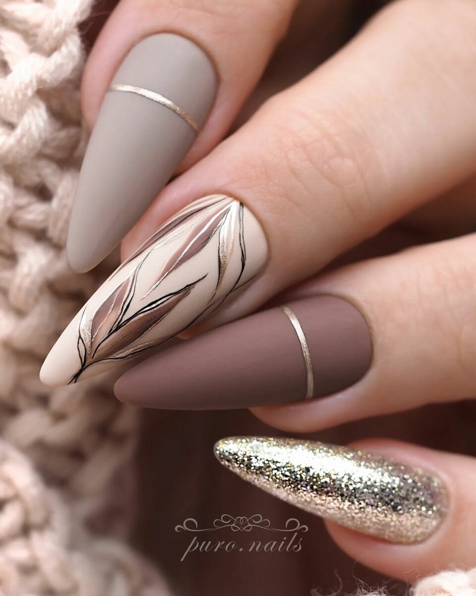 Стильные ногти весна осень (102 фото)