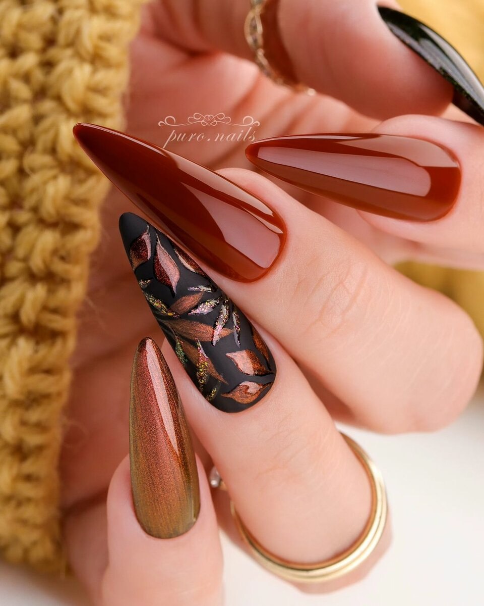 Маникюр а свежие осень 2023 (96 фото)