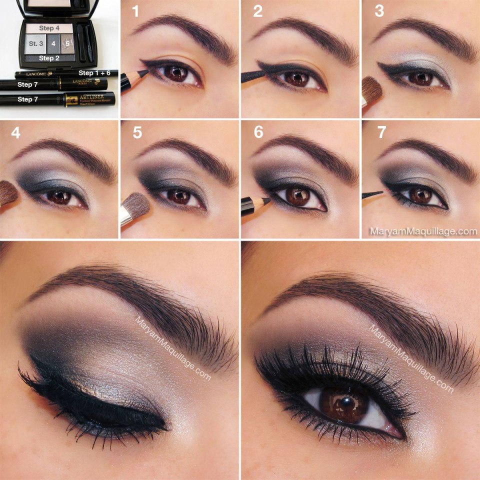 Smokey Eyes для карих глаз пошаговое