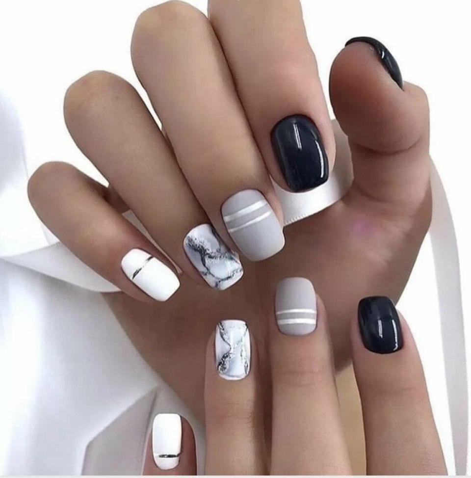 Стильные короткие ногти