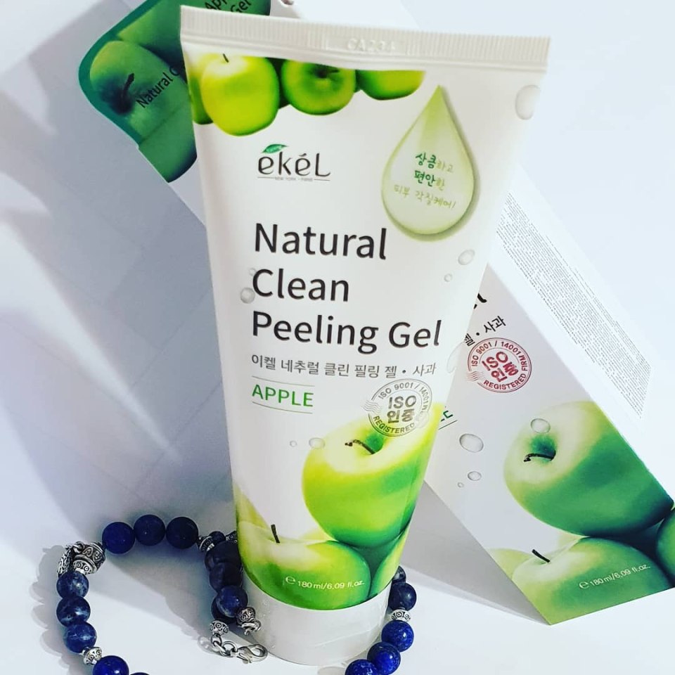 Пилинг-скатка для лица - natural clean peeling Gel Apple 180ml Ekel