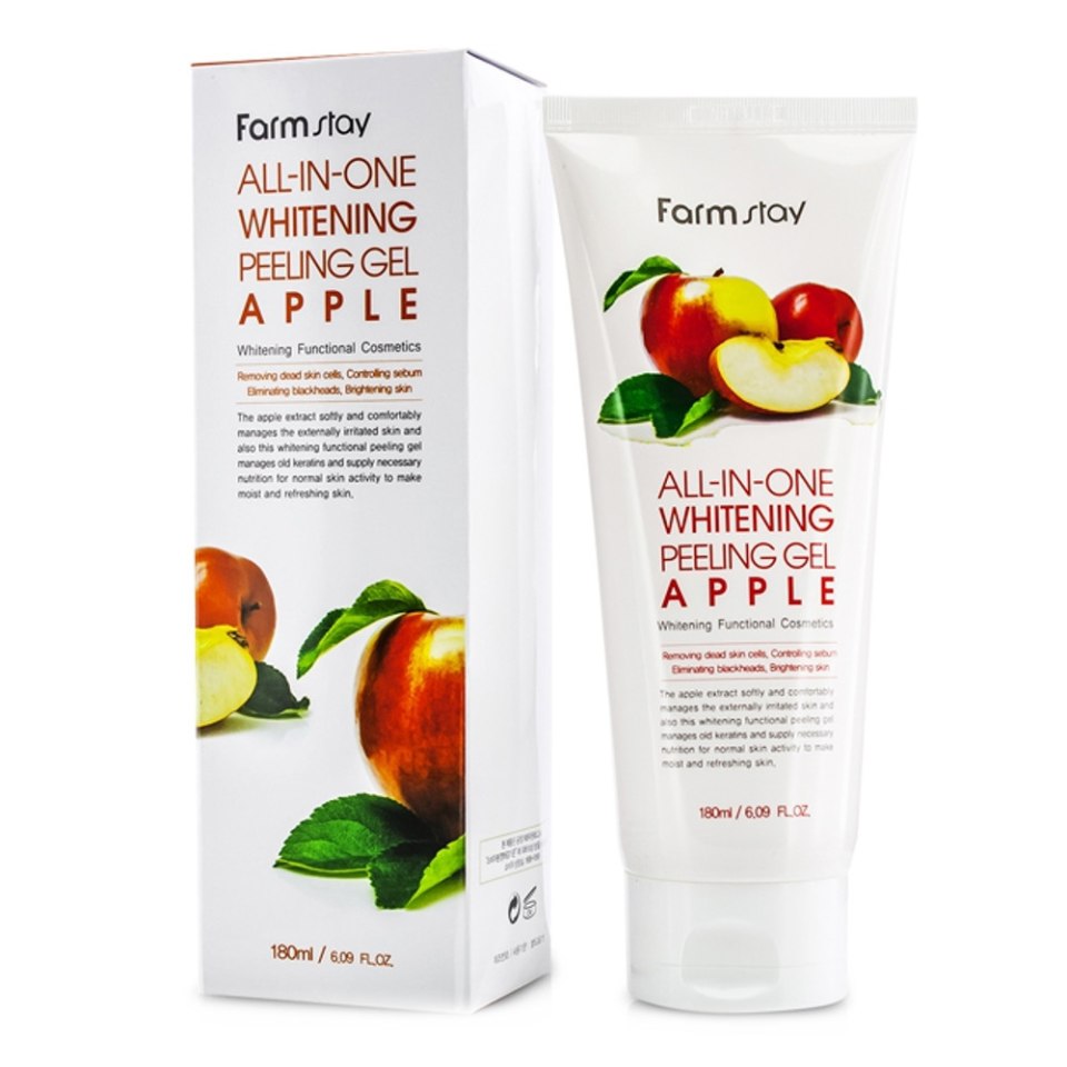 Farmstay гель c экстрактом яблока all in one Whitening peeling Gel Apple, 180 мл