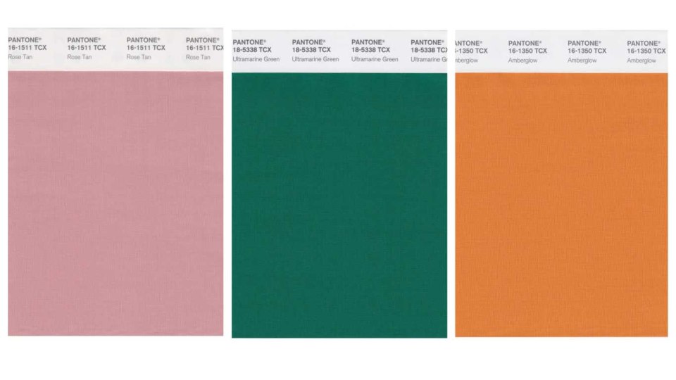 Цвета Pantone осень зима 2020-2021