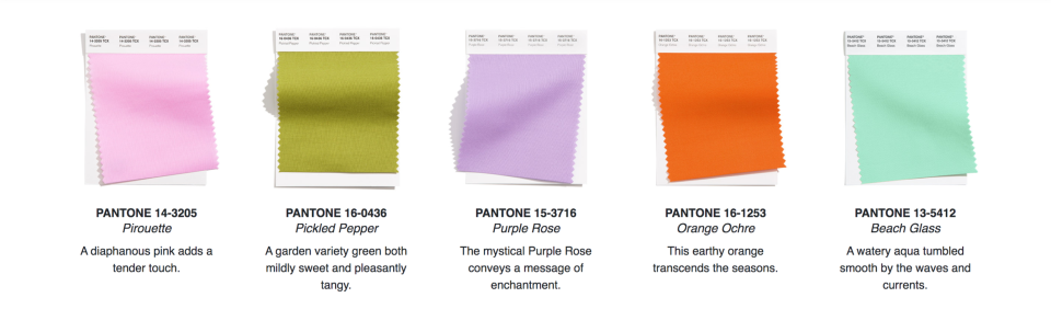 Цвета 2021 Pantone палитра