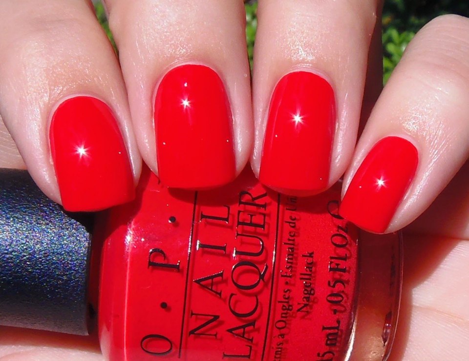 OPI гель лак красные оттенки