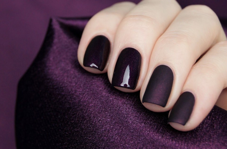 Матово глянцевый маникюр