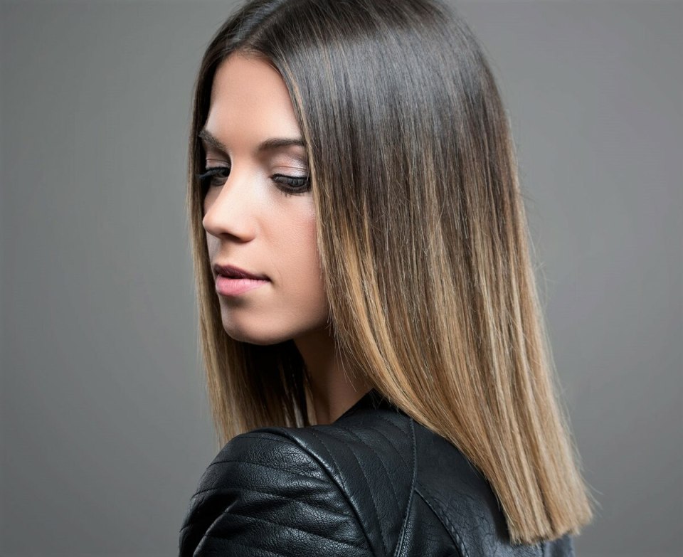 Streaked hair
