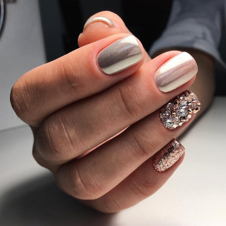 Стильные короткие ногти