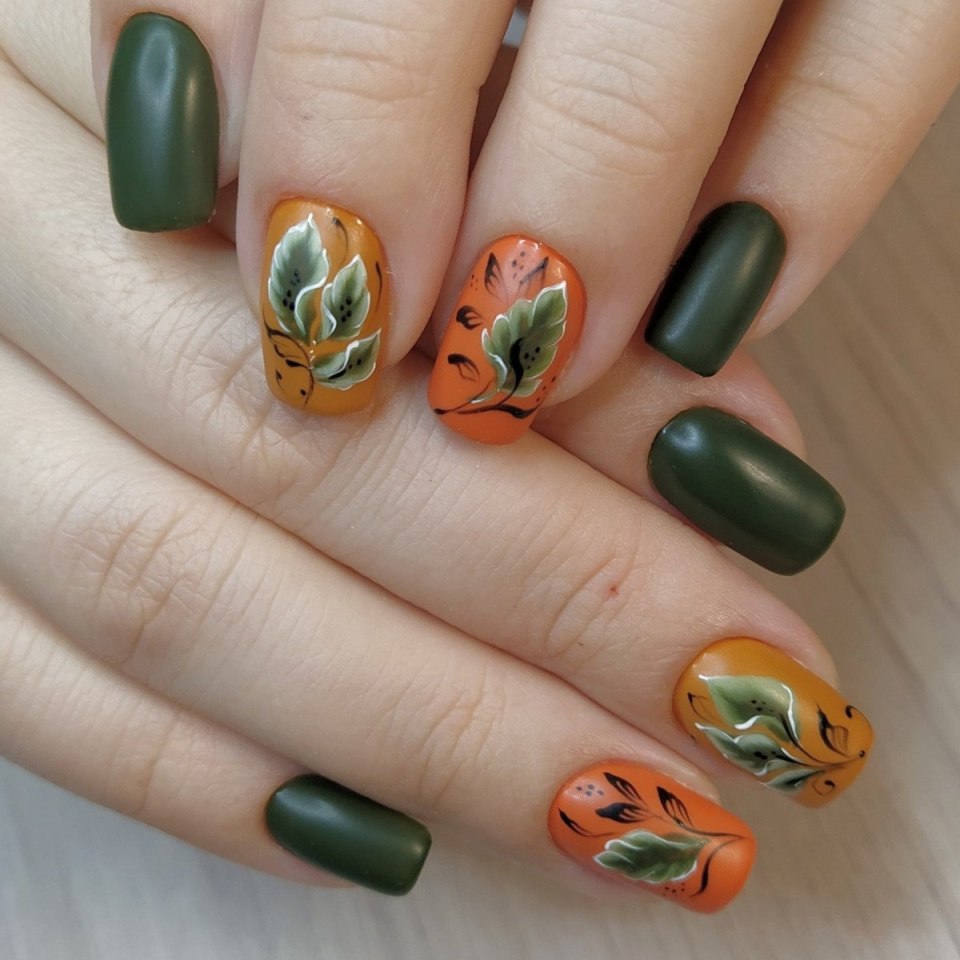 Маникюр осень