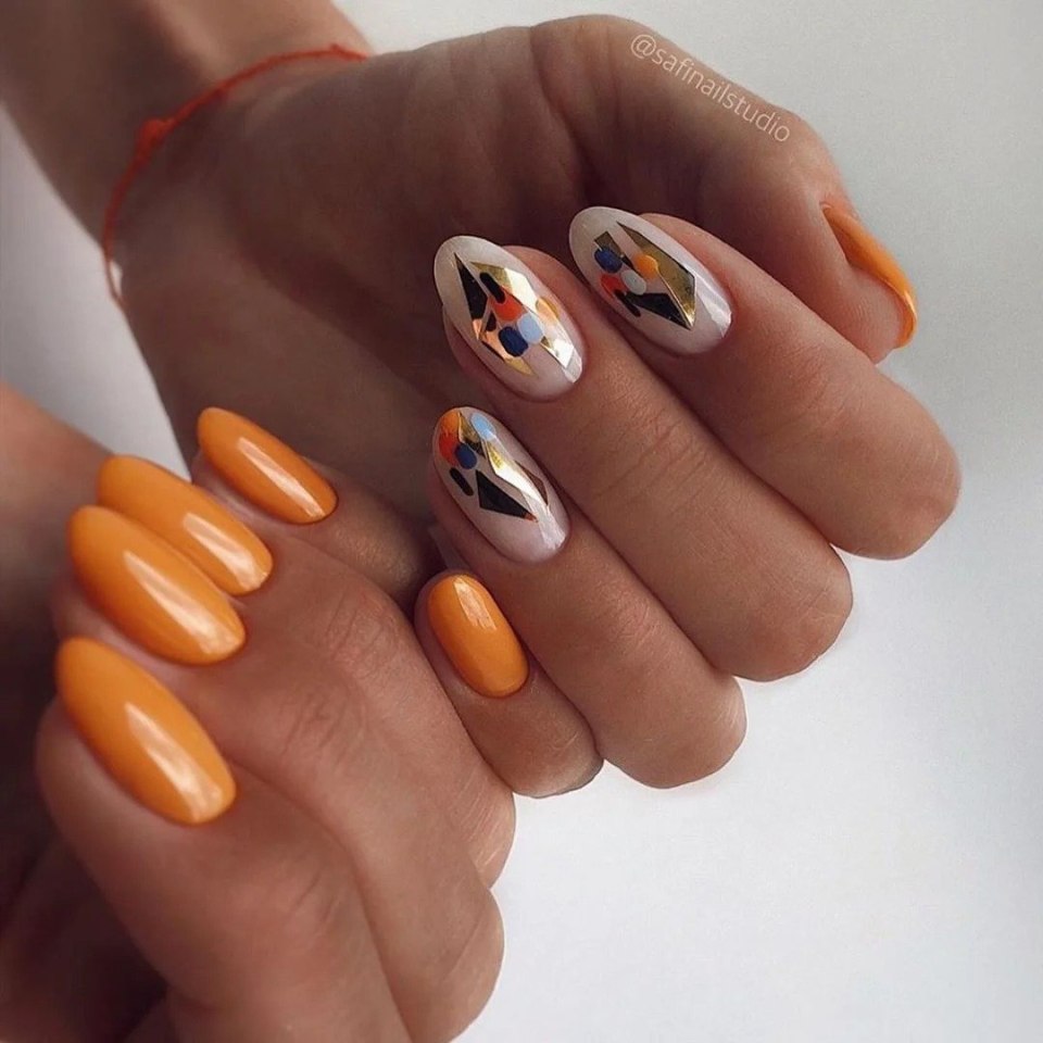 Осенний дизайн ногтей