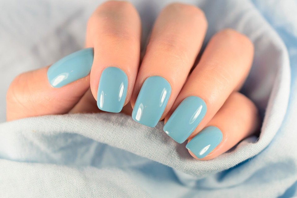 Light Blue Manicure