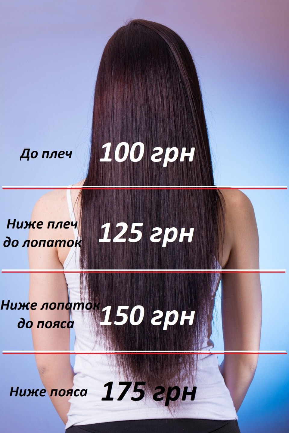Волосы ниже лопаток