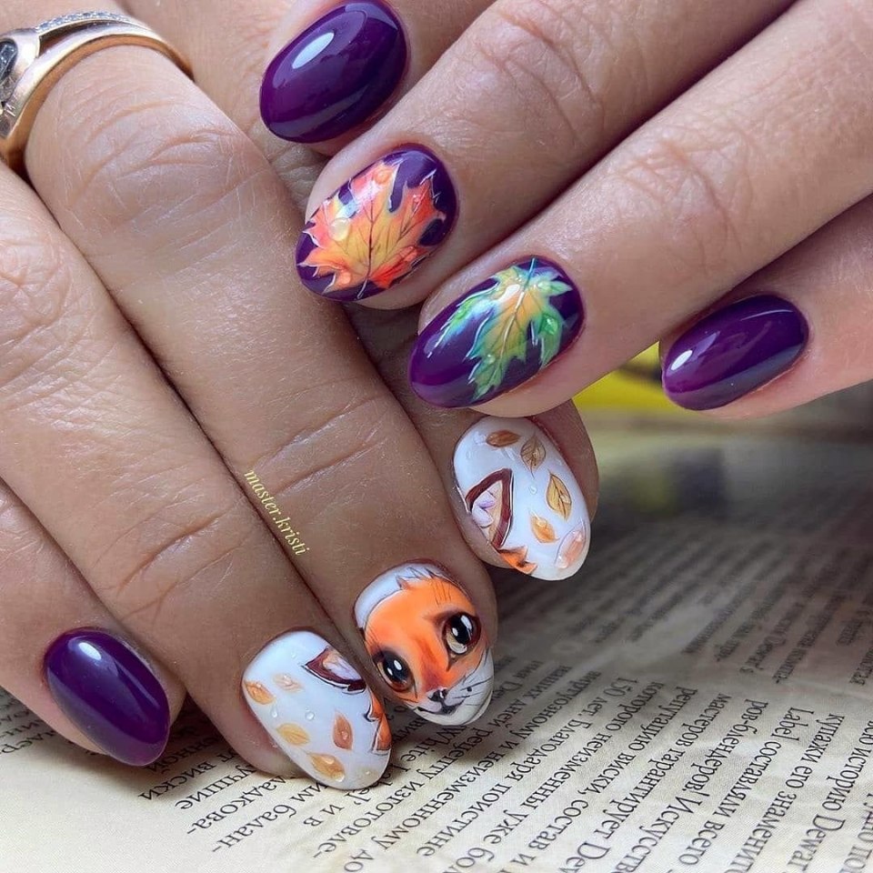 Дизайн ногтей осень