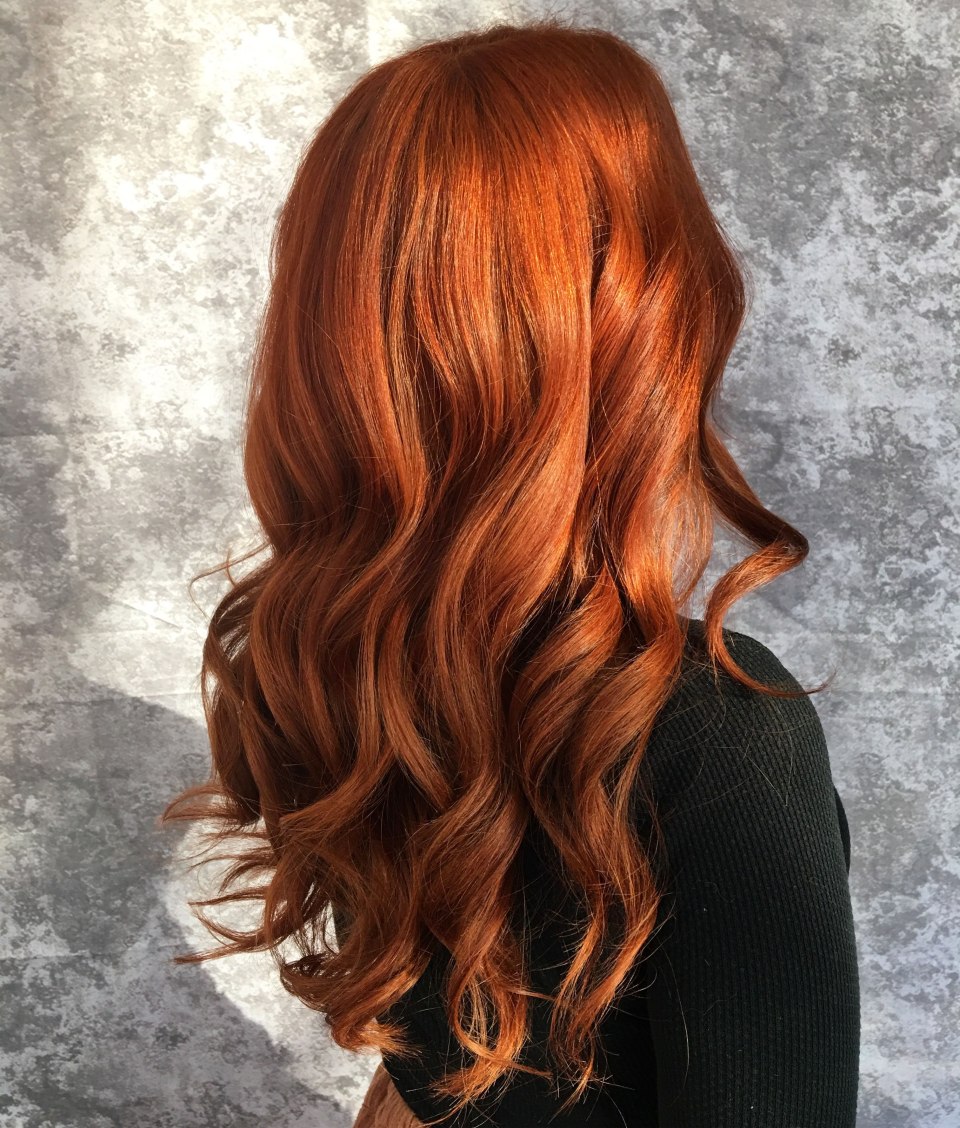 Ombre hair в медный