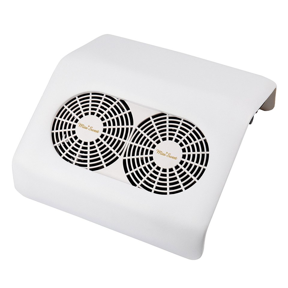 Пылесос для маникюра с 2 вентиляторами Double strong Fans