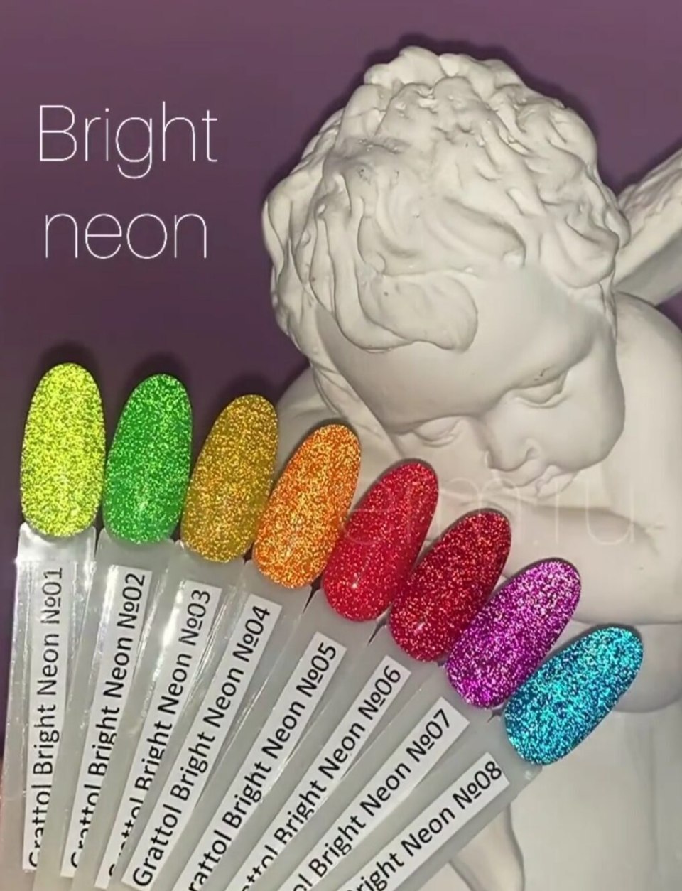 Гель-лак Bright Neon Grattol 9