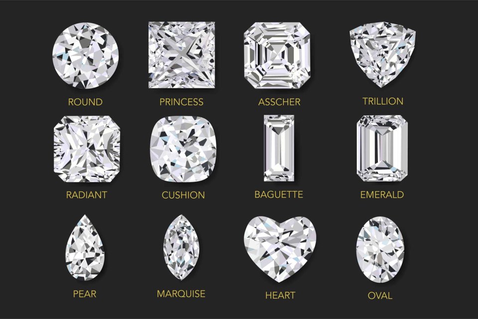 Diamonds of different Shapes