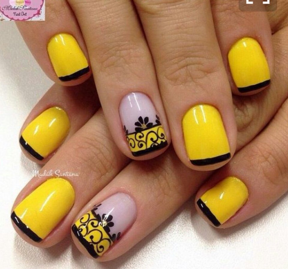 Френч желтый с черным