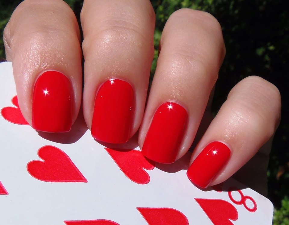 OPI Shellac красный Coca Cola Red