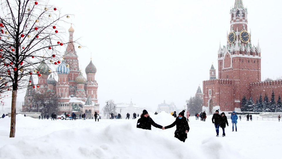 Снегопад в Москве 13 февраля 2021