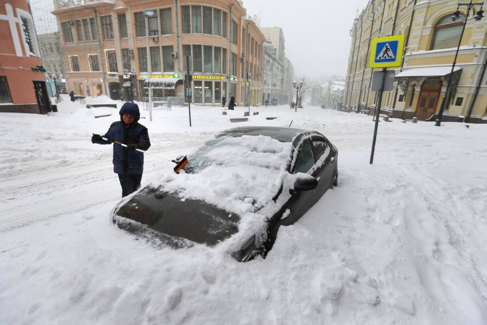 Снегопад в Москве