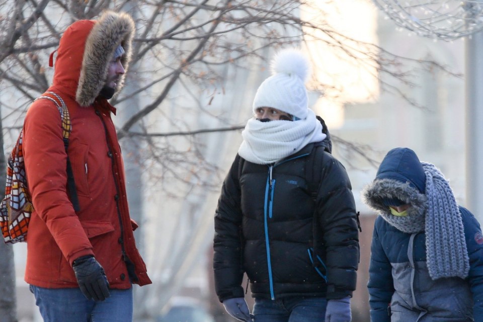 Сильный Мороз в Москве