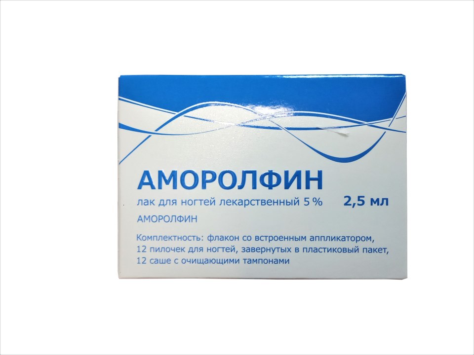 Аморолфин лак для ногтей лекарственный 5% 2,5 мл Тульская фармфабрика