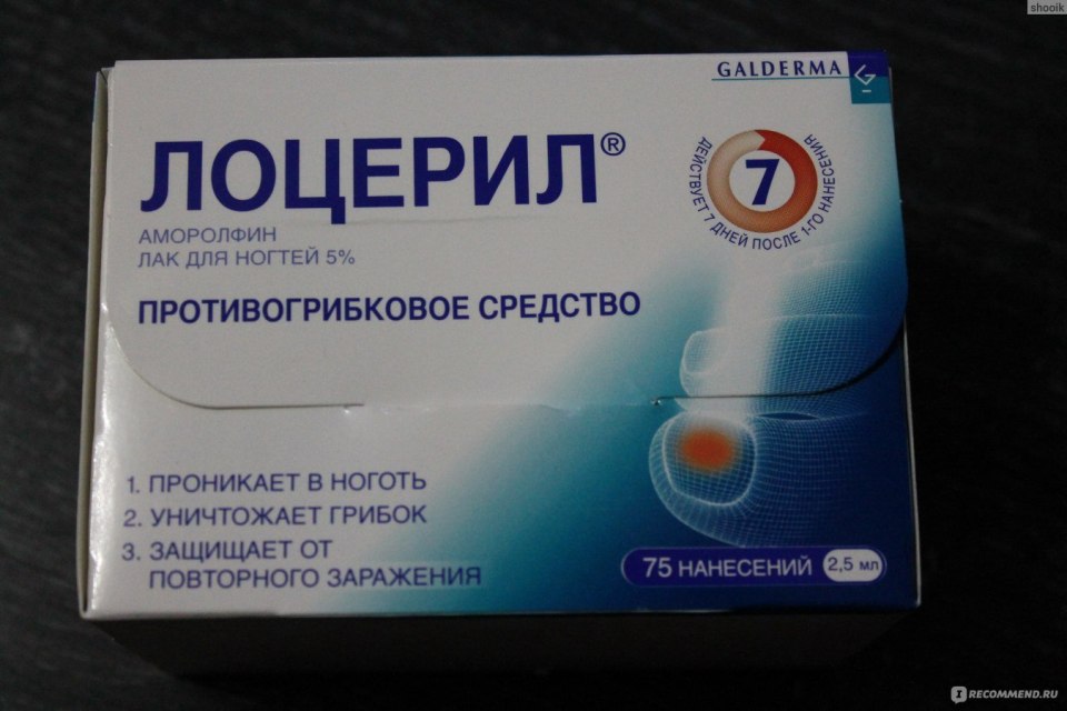 Лоцерил капли от грибка