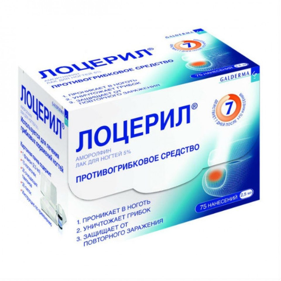 Лоцерил р-р д/нар. Прим. (Лак) 5% 5мл нов. апплик.,тамп. №30,пилки №30