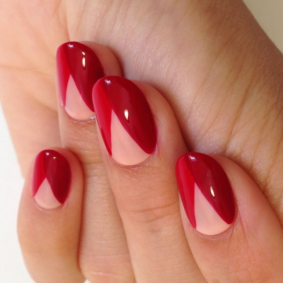 Shellac лунный френч красный