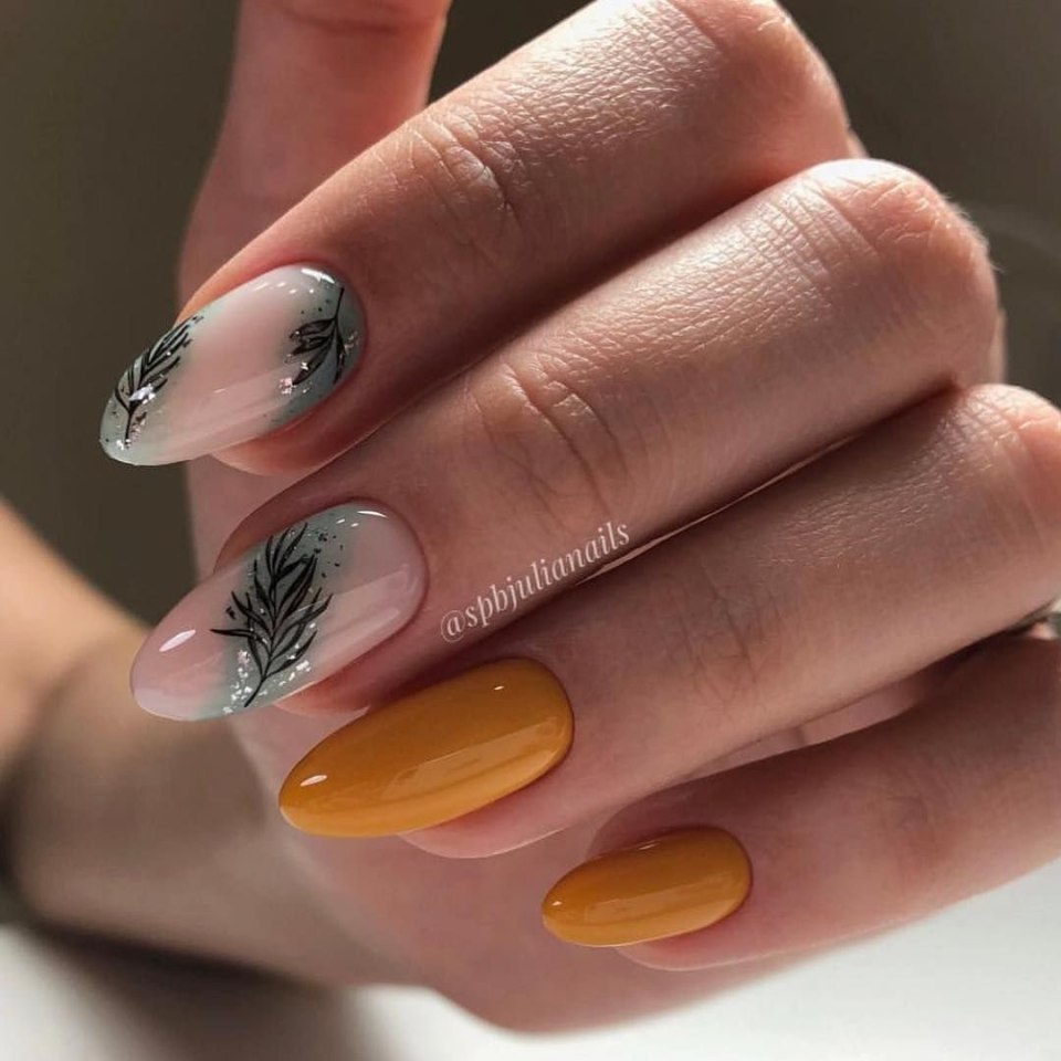 Осенний дизайн ногтей