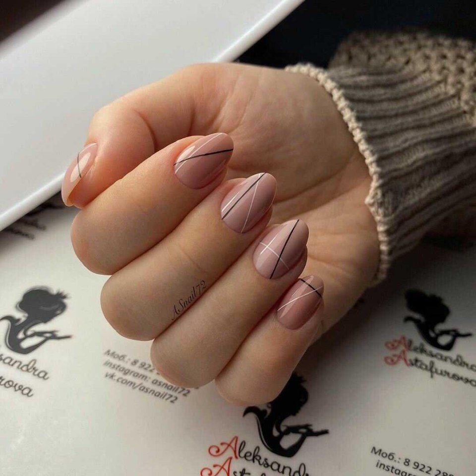 Ногти классика элегантные