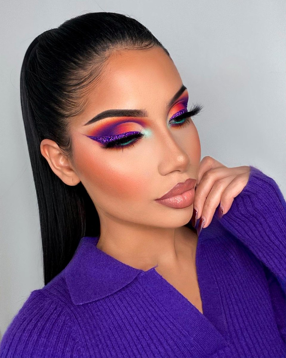 Яркий макияж глаз